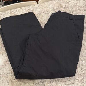 Obermeyer Black Pants XL – Elastic Waist, Lightweight & Durable